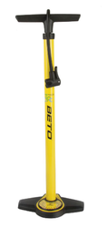 BETO Standpumpe Stahl gelb/schwarz mit Doppelkopf - Produktbild - 1