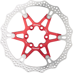 Reverse 2-teilige Bremsscheibe 160 mm 6-Loch in Rot – langlebig und präzise für sicheres Bremsen - Produktbild - 1 Reverse 2-teilige Bremsscheibe 160 mm 6-Loch in Rot – langlebig und präzise für sicheres Bremsen - Produktbild - 1