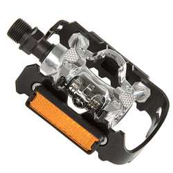EXUSTAR Pedale MTB E-PM-818-04 schwarz-silber DUO-Pedal - Produktbild - 2