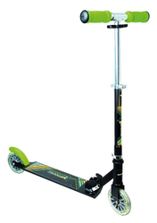 d85712890d22eb85a2bc1475ace5ea73-163278.JPG MUUWMI NEON Aluminium Scooter 5" 125 mm grün/schwarz mit Leuchtrollen - Produktbild - 1