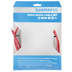 SHIMANO Bremszug-Set Road SIL-TEC beschichtet Rot - Produktbild - 1