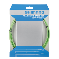 Y80098016-165247-165247.jpg Shimano Bremszug-Set Road SIL-TEC beschichtet Grün für Rennräder - Produktbild - 1