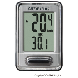 CATEYE Fahrradcomputer Velo 7 Silber - Produktbild - 1
