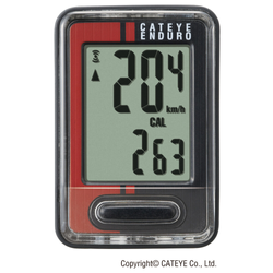 CATEYE Fahrradcomputer Enduro Schwarz/Rot - Produktbild - 1