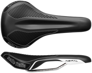 Selle Italia Nepal L Ti Black Duro-Tek Sattel, Titanstreben Ti316, breite Komfortform - Produktbild - 1