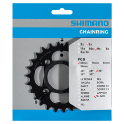 SHIMANO Kettenblatt ACERA FC-T4010 26 Zähne - Produktbild - 1