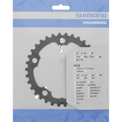 SHIMANO Kettenblatt SORA FC-3550 34 Zähne für KSR Schwarz - Produktbild - 1