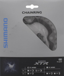 Shimano Kettenblatt XTR FC-M980 32 Zähne 104 mm 4 Loch silber/schwarz - Produktbild - 1