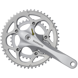 SHIMANO Kurbelgarnitur FC-R345 9-fach 175 mm 50-34 Zähne Silber - Produktbild - 1