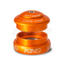 Chris King InSet I8 Tapered Steuersatz, Edelstahl-Lager, 1 1/8"-1 1/4", GripLock, ZS44/28.6 | EC44/33, matte mango - Produktbild - 1