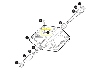 Crankbrothers Pin Lock Nut, Stamp 1 - Produktbild - 1