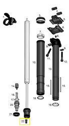 Crankbrothers Highline V2 Ventiladapter 6 mm Schaft Cartridge Kartusche - Produktbild - 1 Crankbrothers Highline V2 Ventiladapter 6 mm Schaft Cartridge Kartusche - Produktbild - 1