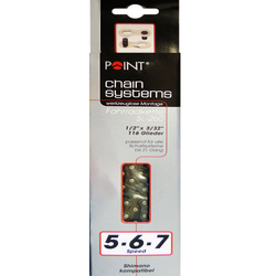 Kette 1/2 x 3/32 POINT 5/6/7fach braun, 116 Glieder - Produktbild - 1