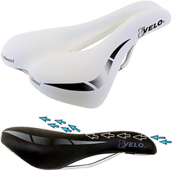 Sattel Velo Damen, Wide:channel, weiß - Produktbild - 1