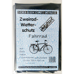 VELO Faltgarage Fahrrad PE Grau 180x100 cm mit 2 Ösen und Gummizug bei Nubuk Bikes - Produktbild - 1