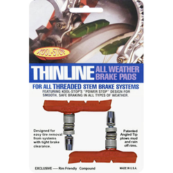 32-732-07-185281-185281.jpg Kool Stop Felgenbremsbelag THINLINE V-Brake Lachs - Produktbild - 1