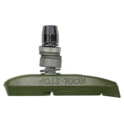 Kool Stop Supra 2 T3 V-Brake Bremsschuh grün keramik optimal für sicheres Bremsen - Produktbild - 2