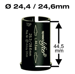 BySchulz Reduzierhülse Speedlifter Ahead 1 1/8" Ø24,4 auf 24,6 mm, Höhe 44,5 mm, schwarz - Produktbild - 1
