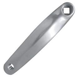 Kurbel, links 170 mm Aluminium, gekröpft, poliert - Produktbild - 2