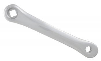 Kurbel, links 170 mm Aluminium, silber poliert - Produktbild - 1