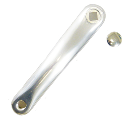 Kurbel, links 170 mm Aluminium, silber poliert - Produktbild - 2