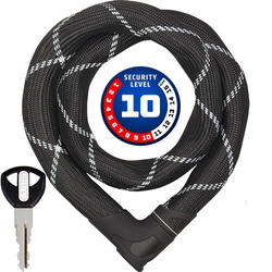 Abus Kettenschloss IVEN Chain 8210 85 cm schwarz/weiß robust sicher - Produktbild - 3