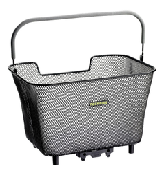 Racktime BASKIT Small Fahrradkorb schwarz kompakt stabile Aluminiumkonstruktion bis 5 kg belastbar - Produktbild - 1