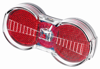 Busch & Müller Batterie-Rücklicht TOPLIGHT FLAT S SENSO rot/klar - Produktbild - 1
