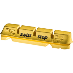 Bremsbeläge Felge FlashPro Yellow King, SwissStop
Kompatibel zu Shimano/SRAM, teils Campagnolo, geeignet für Carbon-Felgen
Farbe: Gelb, VE: 4 Stk./2 Paar - Produktbild - 2