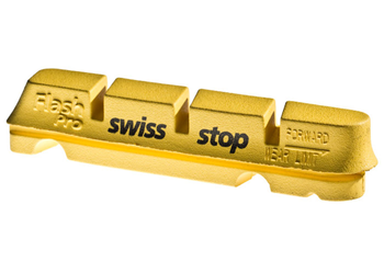Bremsbeläge Felge FlashPro Yellow King, SwissStop
Kompatibel zu Shimano/SRAM, teils Campagnolo, geeignet für Carbon-Felgen
Farbe: Gelb, VE: 4 Stk./2 Paar - Produktbild - 1