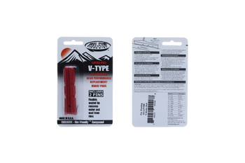 Kool Stop Felgenbremsbelag V-Brake Insert Rot hohe Bremsleistung langlebig für MTB und Trekking - Produktbild - 1