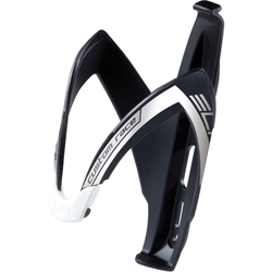 Elite Flaschenhalter CUSTOM RACE matt schwarz mit weißer Grafik - Produktbild - 1