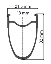 214-00-29910-15-Detailbild-1-21071996-21071996.jpg DT Swiss PR 1400 DICUT Oxic 32 mm Vorderrad Clincher 622x18 mm für Felgenbremse, Gewicht 743 g, schwarz - Produktbild - 2