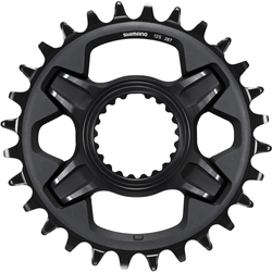 Kettenblatt Shimano Deore XT 28 Z. schwarz, für FCM8100, 120,130 1x12 fach - Produktbild - 1