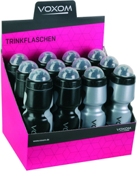 Wasserflasche F3D Display Box 8x schwarz, 4x silber - Produktbild - 1