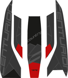 Aufkleber Set Shimano Batterie E-Fire Coun Tour F2500Anth 19 - Produktbild - 1