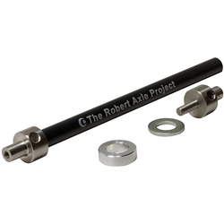 BOB Axle - Steckachse für BOB Anhänger, The Robert Axle Project
Enthaltene Spacer: 6 mm Flat
Größe: M12x1.5 159/162/165 , Farbe: Schwarz, Gewicht: 124 g, VE: 1 Stk. - Produktbild - 1