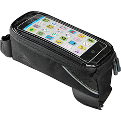 Oberrohrtasche Smartphone Touchscreen, MERIDA
Rechteckige Seite, durchgehend gleiche Höhe
Größe: L (17x9x7,5 cm), Farbe: Schwarz, Gewicht: 106 g, VE: 1 Stk. - Produktbild - 1
