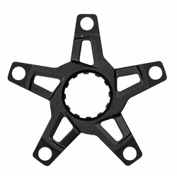 Spider E-Bike 5-Arm 1/2-fach für Fazua, FSA
W0005, für Standard-Kettenlinie 50 mm (1x)/48,5 mm (2x)
Größe: BCD 110 mm, Farbe: Schwarz, Gewicht: 71 g, VE: 1 Stk. - Produktbild - 1