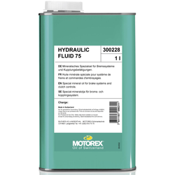 Bremsflüssigkeit HYDRAULIC FLUID 75 Mineral Oil, MOTOREX
Dose
Größe: 1 l, Gewicht: 1 kg, VE: 1 Stk. - Produktbild - 1