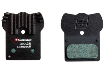 Bremsbeläge Disc 28 EXOTherm2, SwissStop
Farbe: Schwarz, VE: 2 Stk./1 Paar - Produktbild - 1