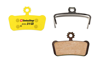 Bremsbeläge Disc 31 RS, SwissStop
Farbe: Gelb, VE: 2 Stk./1 Paar - Produktbild - 1