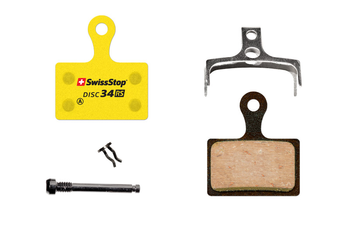 Bremsbeläge Disc 34 RS, SwissStop
Farbe: Gelb, VE: 2 Stk./1 Paar - Produktbild - 2