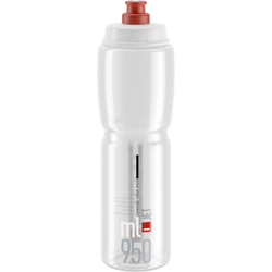 Elite JET Trinkflasche 950 ml Transparent-Rot – biologisch abbaubar - Produktbild - 1