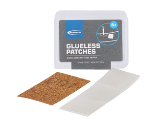 Schwalbe Glue-less Patches – 6 selbstklebende Schlauchflicken mit Schaber - Produktbild - 1 Schwalbe Glue-less Patches – 6 selbstklebende Schlauchflicken mit Schaber - Produktbild - 1