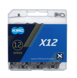 KMC X12 Kette 12-fach 126 Glieder schwarz/silber Missing Link - Produktbild - 1