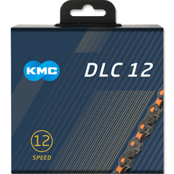 KMC DLC12 Fahrradkette 12-fach, 126 Glieder, schwarz/Orange - Produktbild - 2