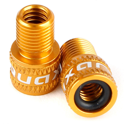 Ventiladapter gold von SV auf AV, Paar - Produktbild - 1
