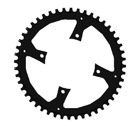 Specialized CHR TURBO, 48T, 10/11-SPD, 104BCD, 1X RING, ALLOY, PRAXIS (Replaced by S211400005) Black - Produktbild - 1
