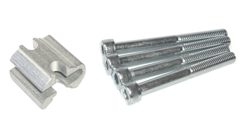 Adapter Weber mit Schrauben M6 für EP-Kupplung - Produktbild - 1